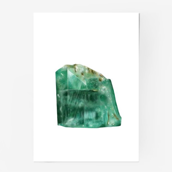Картина «Изумруд. Зелёный камень. Кристалл.», купить в интернет-магазине вМоскве, автор: Мария Амельченко, цена: 4550 рублей,18268.148434.1544412.5648527